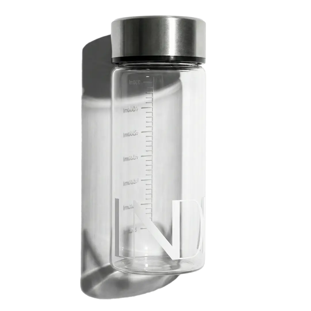 LNDA Glass shaker bottle